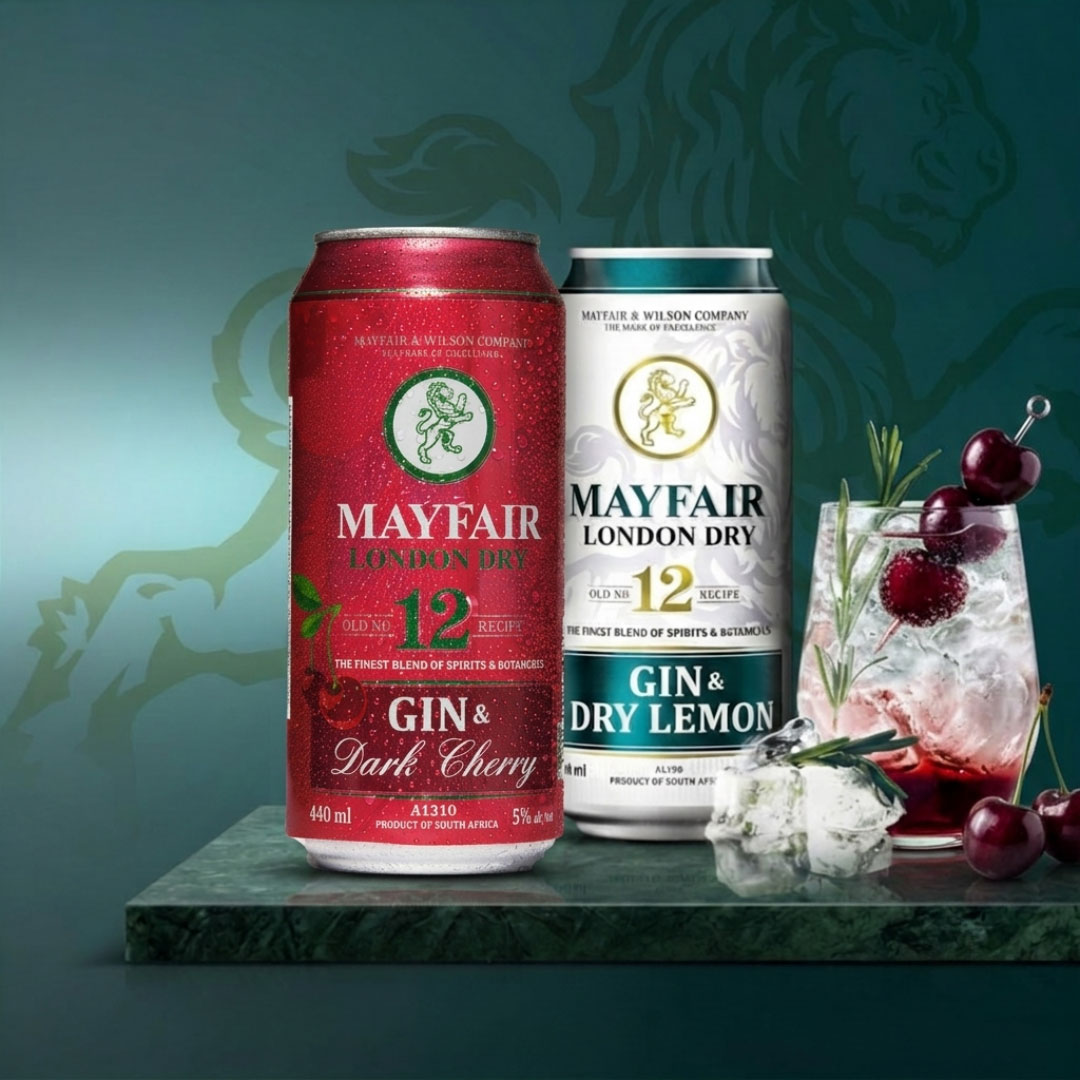 Mayfair London Dry Gin & Tonic and Gin & Dry Lemon